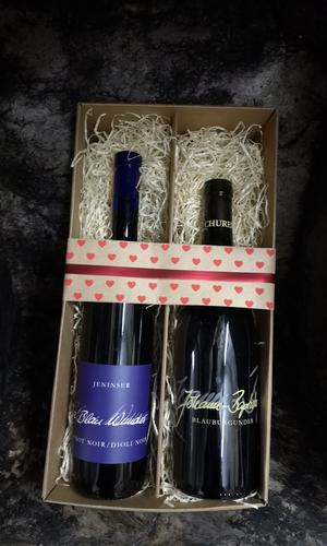 Weinbox für den Valentinstag, Weinbau von Tscharner AG